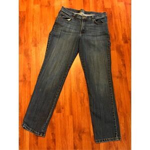 Lee relax fit straight leg denim jeans size 14 Long
